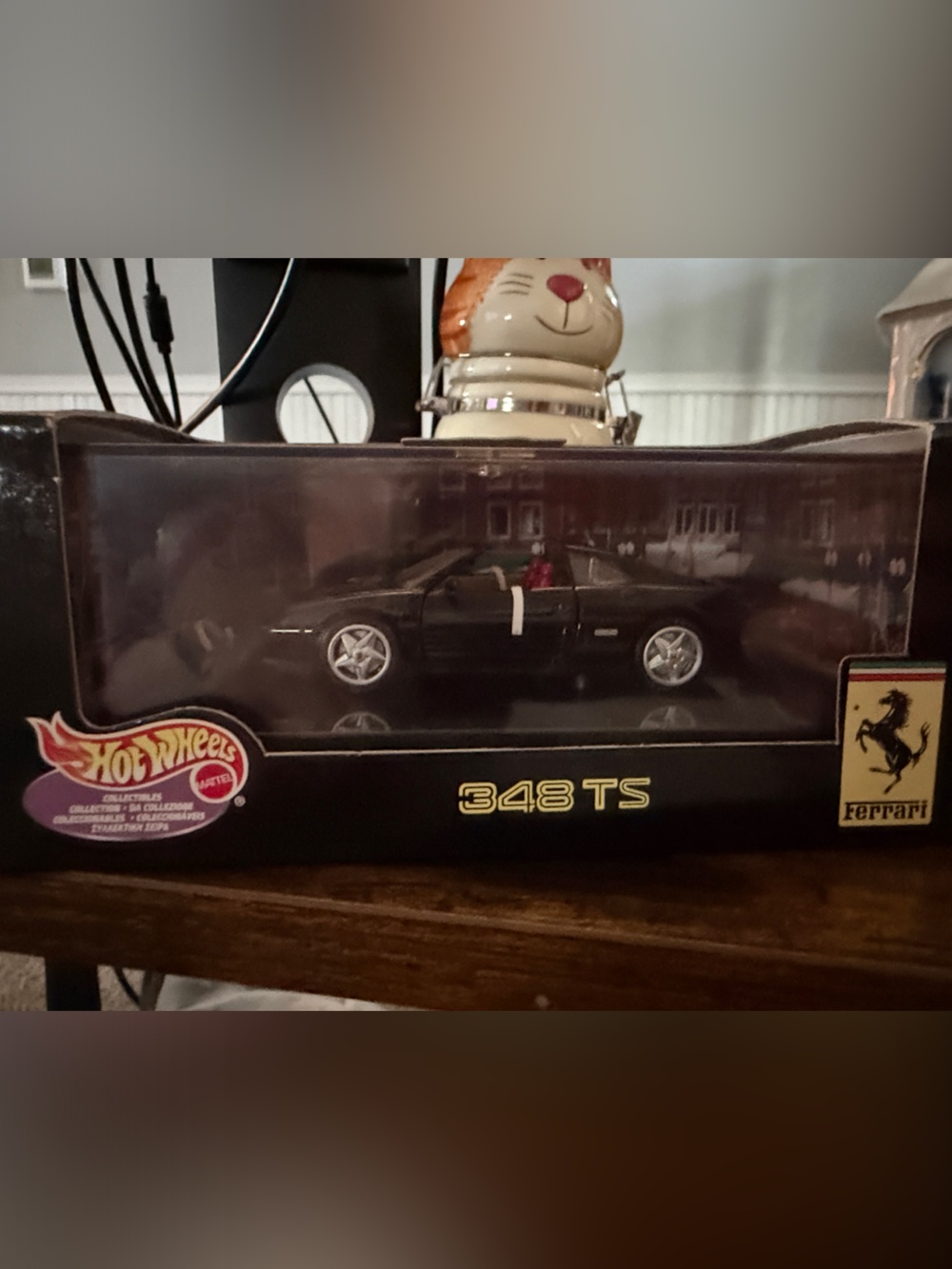 Hot Wheels Black 348 TS Die-Cast Sports Convertible Toy Car